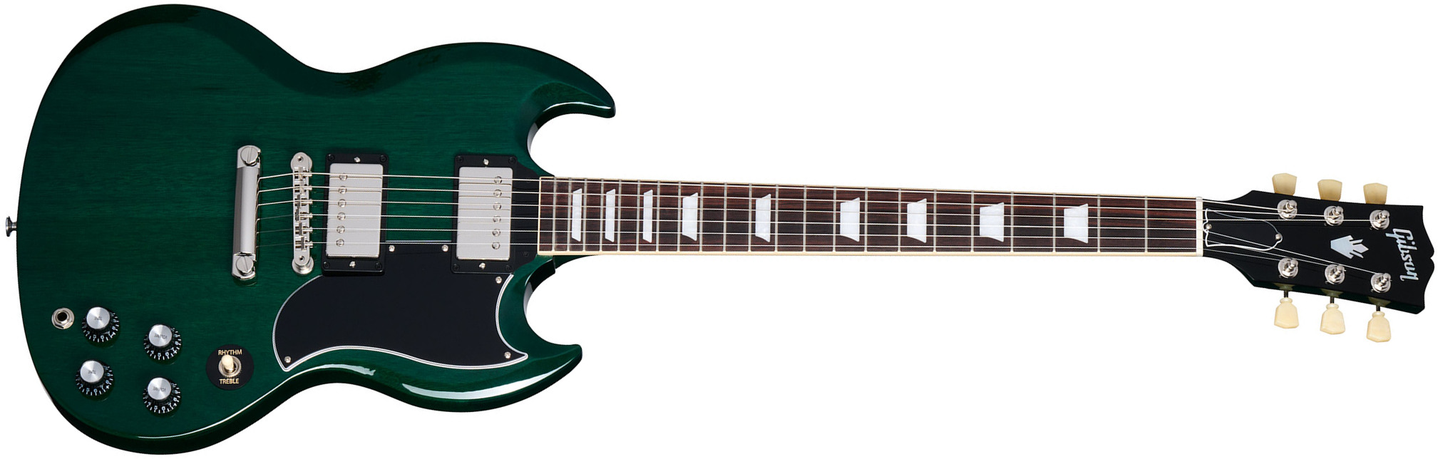 Gibson Sg Standard 1961 Custom Color 2h Ht Rw - Translucent Teal - Guitarra eléctrica de doble corte - Main picture