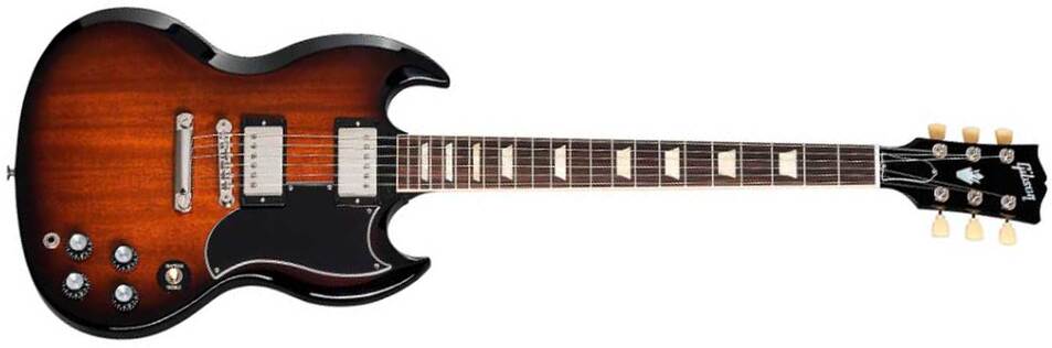 Gibson Sg Standard 1961 Original 2h Ht Rw - Tobacco Sunburst Perimeter - Guitarra eléctrica de doble corte - Main picture