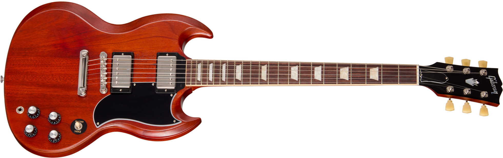 Gibson Sg Standard 1961 Original 2h Ht Rw - Faded Vintage Cherry Satin - Guitarra eléctrica de doble corte - Main picture