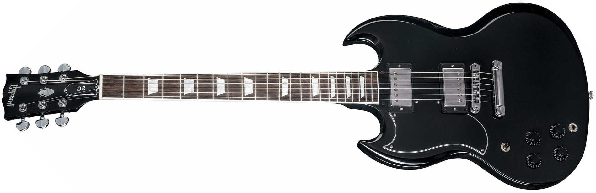 Gibson Sg Standard 2018 Lh Gaucher - Ebony - Stock-b - Guitarra electrica para zurdos - Main picture