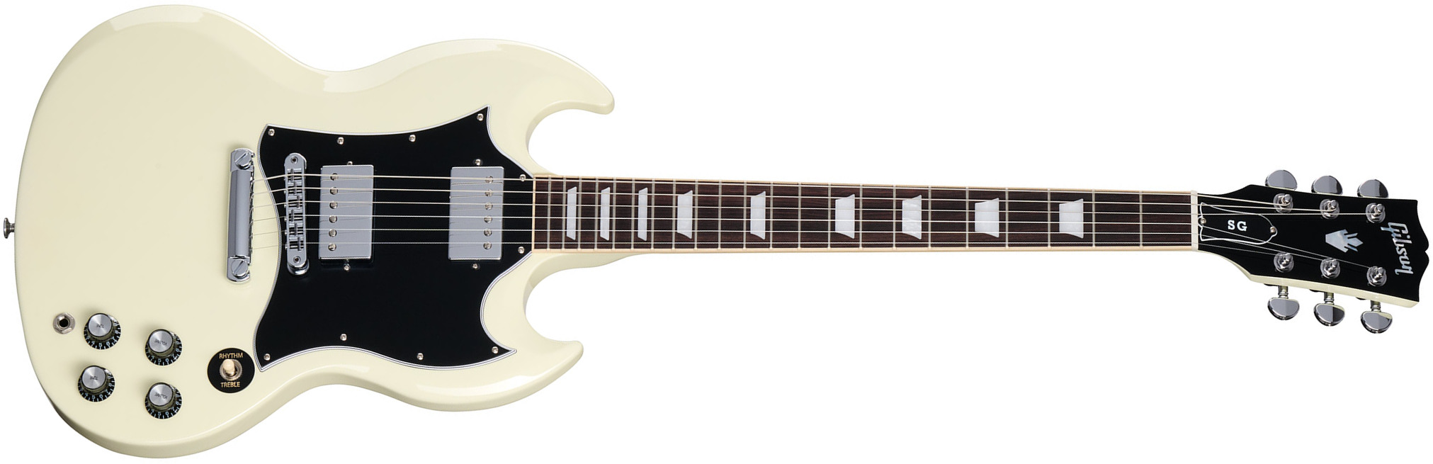 Gibson Sg Standard Custom Color 2h Ht Rw - Classic White - Guitarra eléctrica de doble corte - Main picture