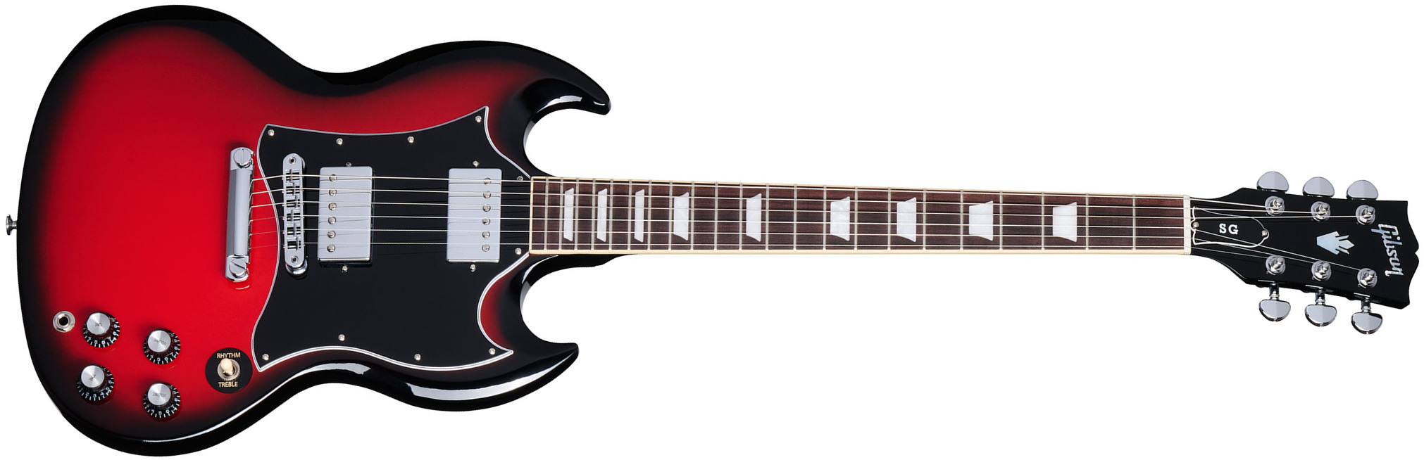 Gibson Sg Standard Custom Color 2h Ht Rw - Cardinal Red Burst - Guitarra eléctrica de doble corte - Main picture