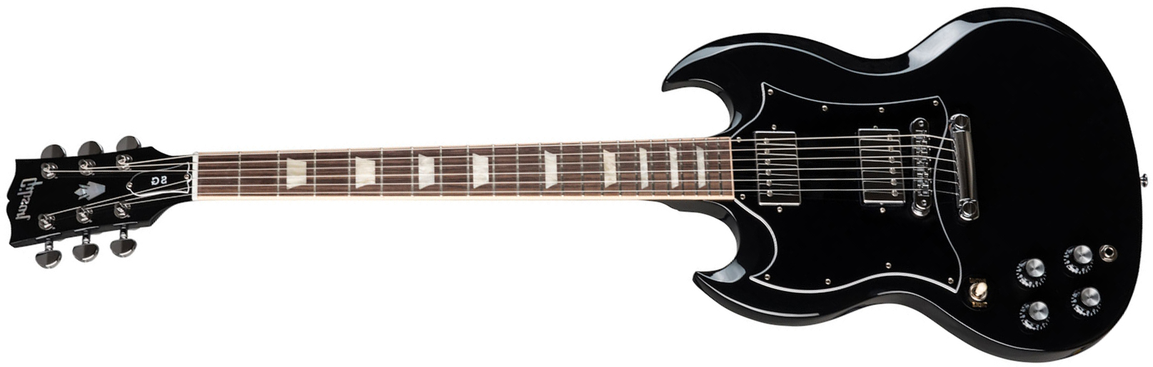 Gibson Sg Standard Lh Gaucher 2h Ht Rw - Ebony - Guitarra electrica para zurdos - Main picture