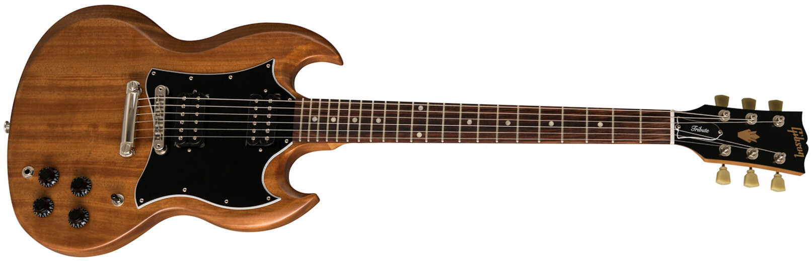 Gibson Sg Tribute Modern 2h Ht Rw - Natural Walnut - Guitarra electrica retro rock - Main picture