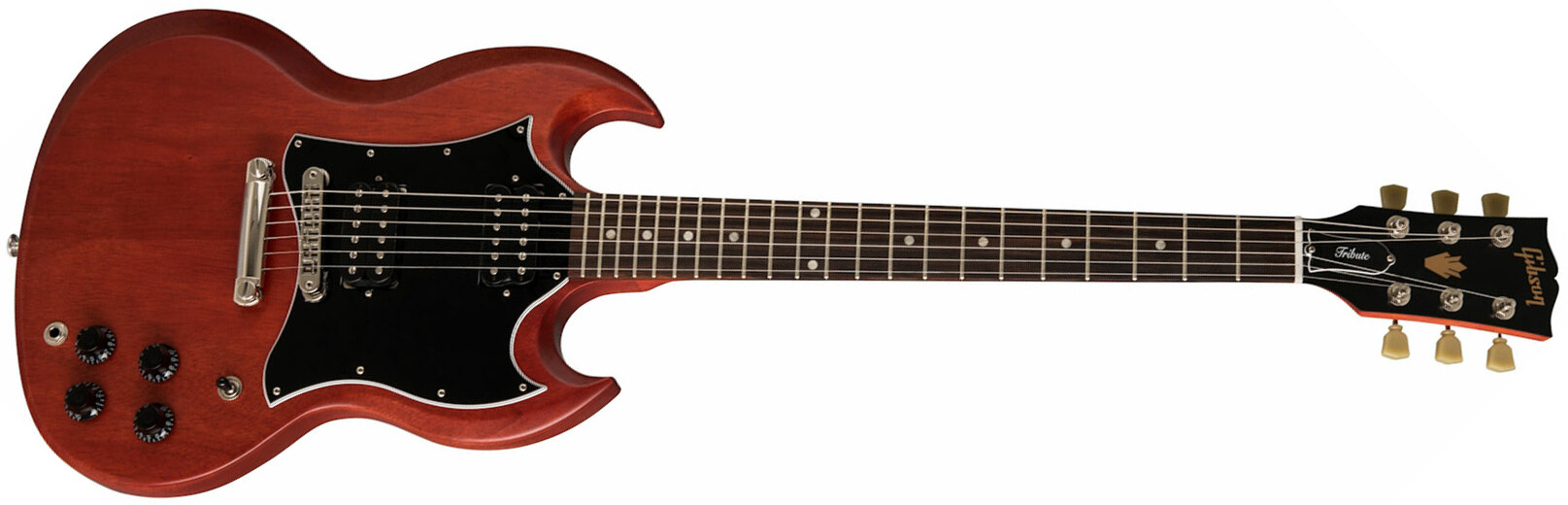 Gibson Sg Tribute Modern 2h Ht Rw - Vintage Cherry Satin - Guitarra electrica retro rock - Main picture