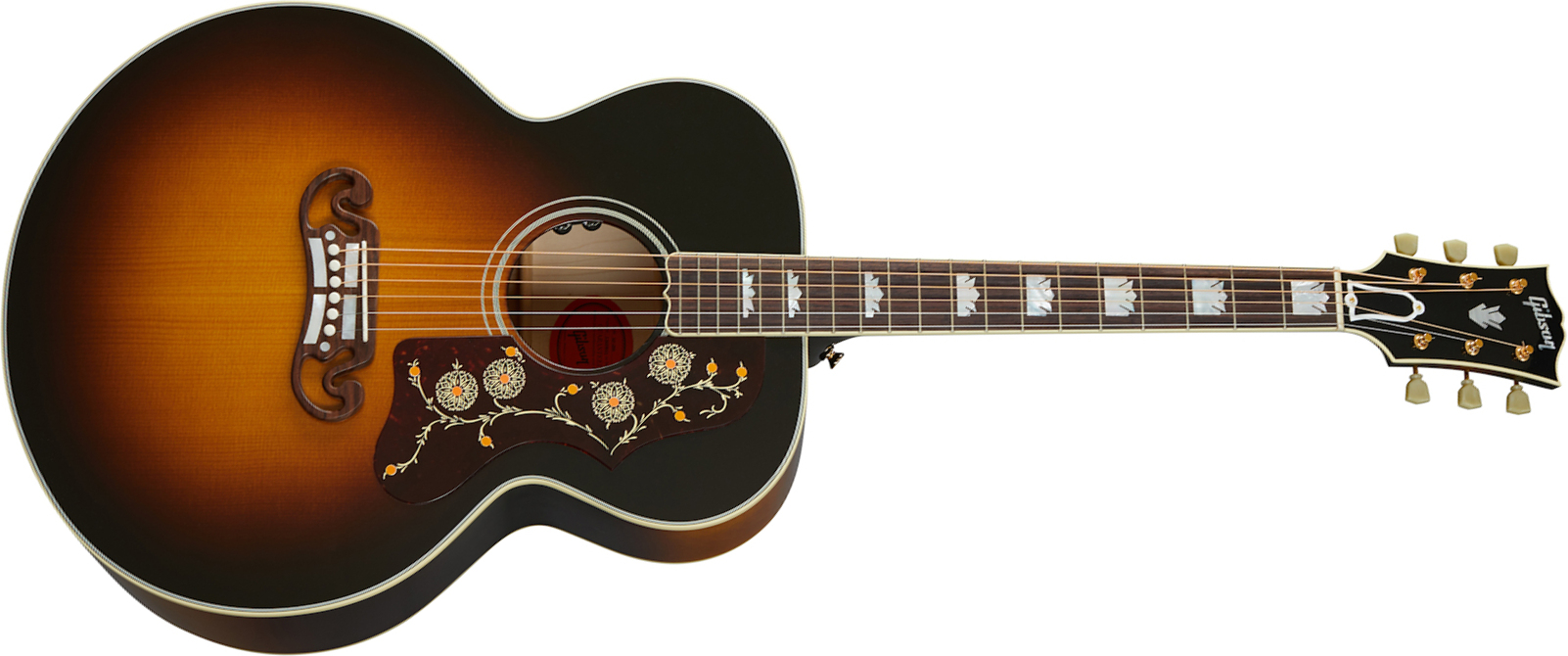 Gibson Sj-200 Original 2020 Super Jumbo Epicea Erable Rw - Vintage Sunburst - Guitarra electro acustica - Main picture