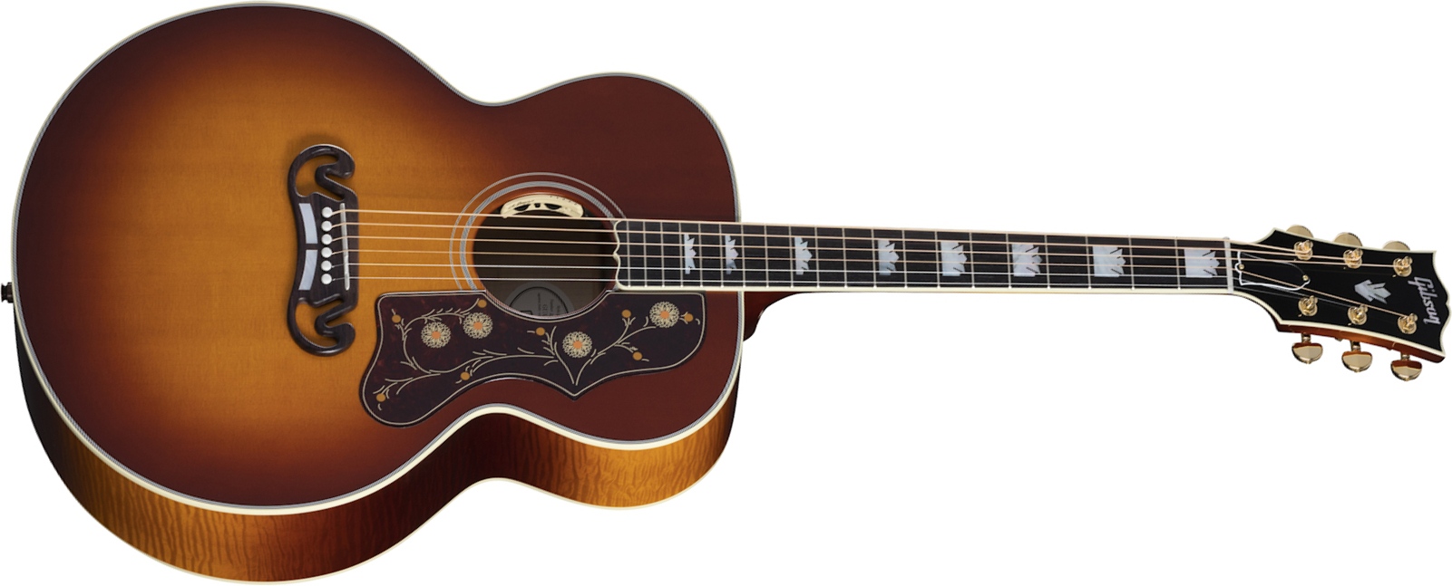 Gibson Sj-200 Standard Modern 2021 Super Jumbo Epicea Erable Rw - Automn Burst - Guitarra electro acustica - Main picture