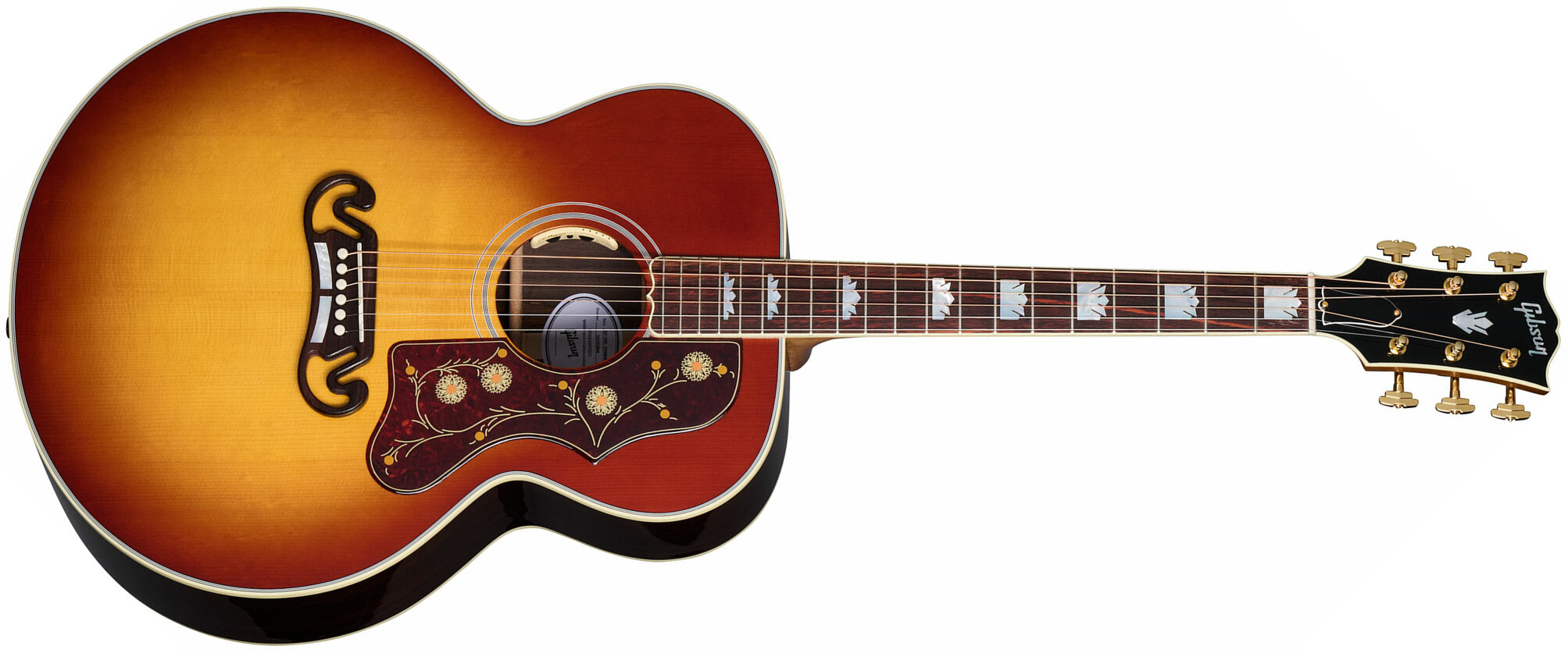 Gibson Sj-200 Standard Rosewood Super Jumbo Epicea Palissandre Rw - Rosewood Burst - Guitarra electro acustica - Main picture