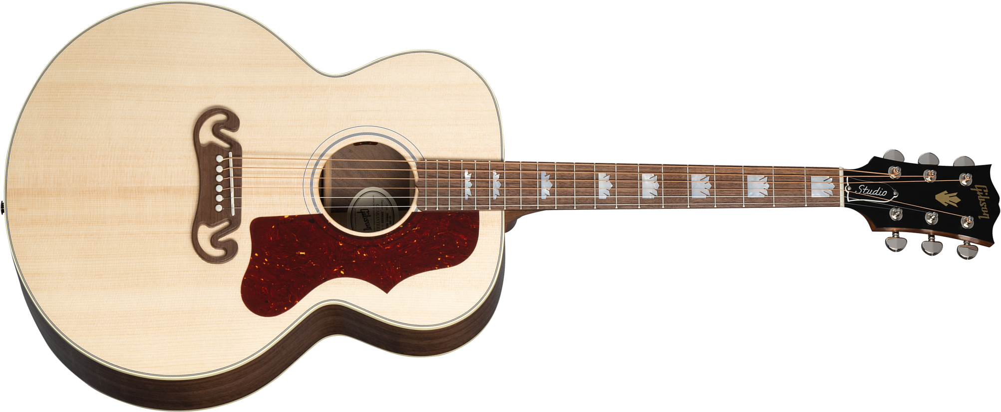 Gibson Sj-200 Studio Walnut Modern 2024 Jumbo Epicea Noyer Noy - Satin Natural - Guitarra folk - Main picture