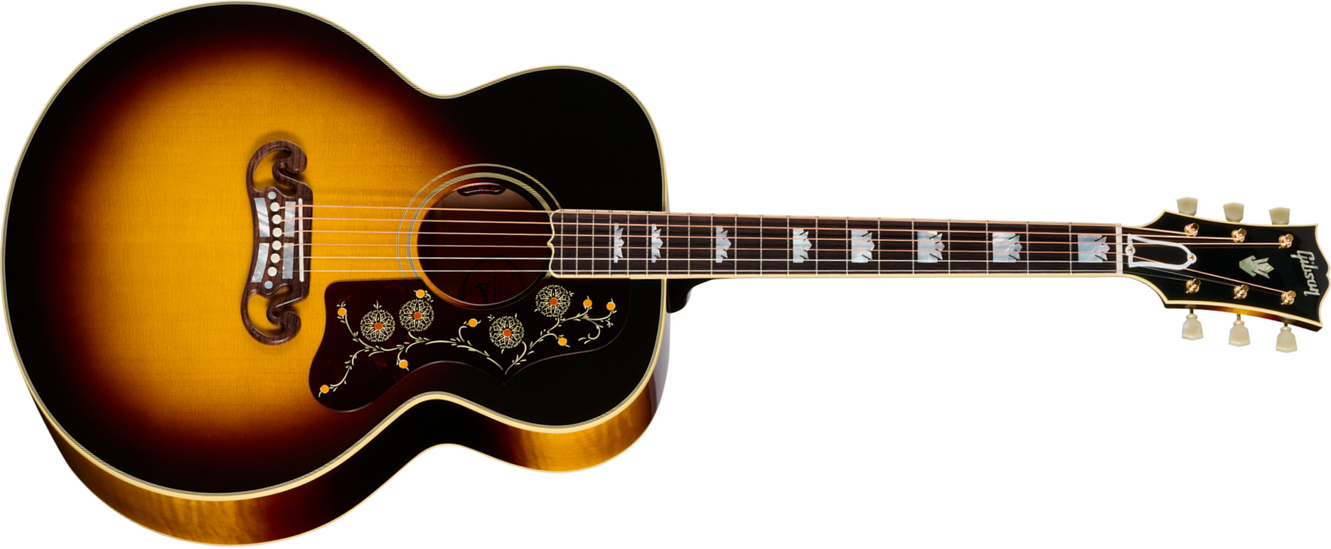Gibson Sj200 Original (baggs Hifi Dna) Jumbo Epicea Erable Rw - Vintage Sunburst - Guitarra folk - Main picture