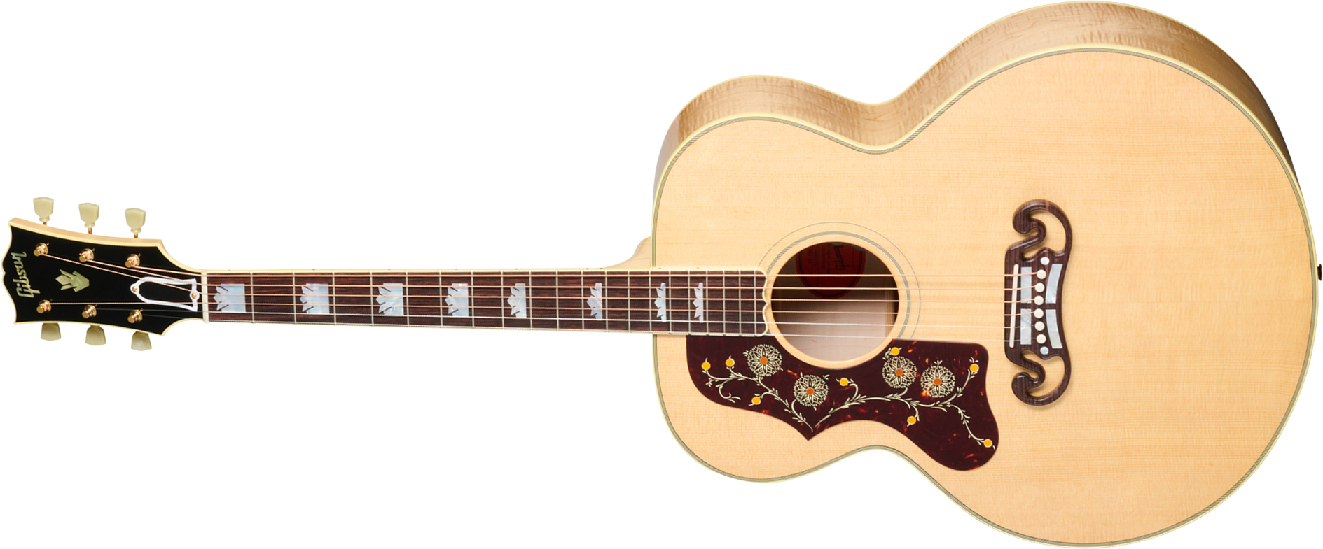 Gibson Sj200 Original Lh (baggs Hifi Dna) Jumbo Gaucher Epicea Erable Rw - Antique Natural - Guitarra folk - Main picture