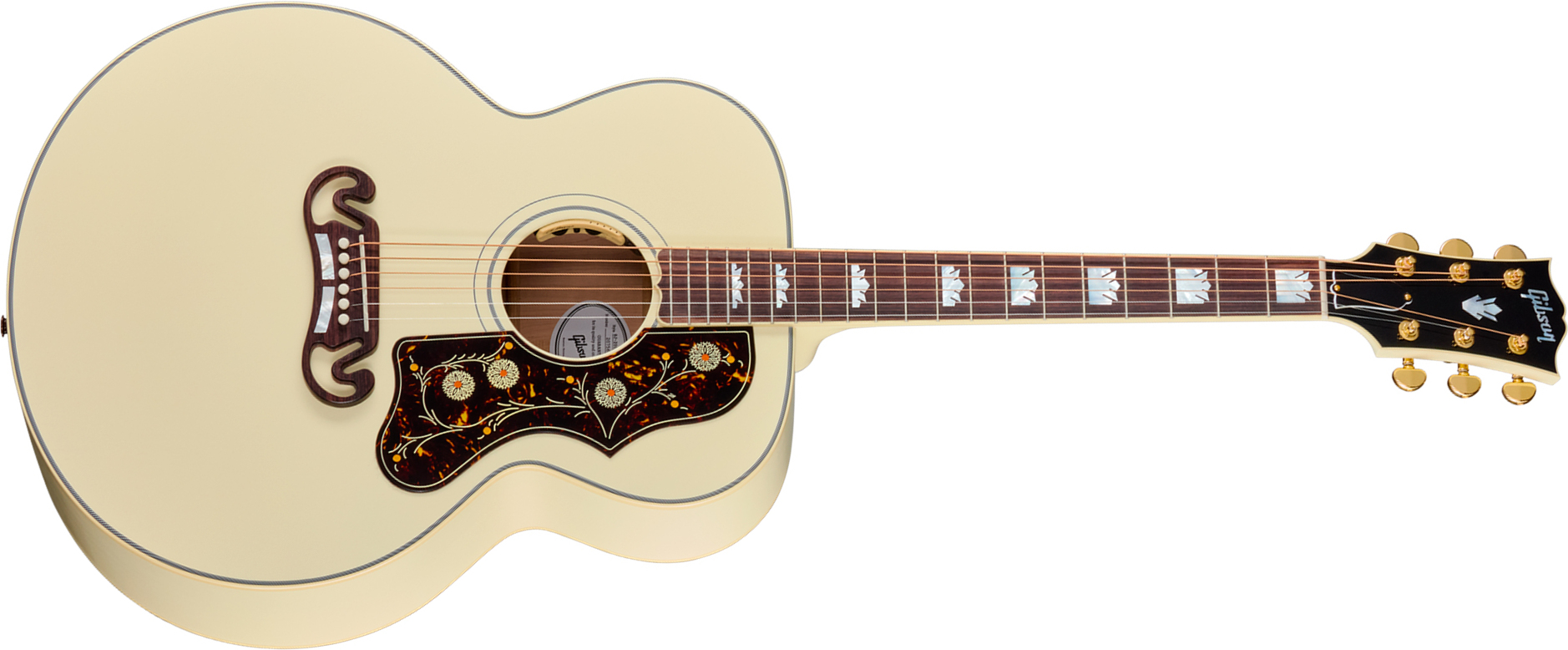 Gibson Sj200 Standard (baggs Hifi Dna) Jumbo 2026 Epicea Erable Rw - Classic White - Guitarra folk - Main picture