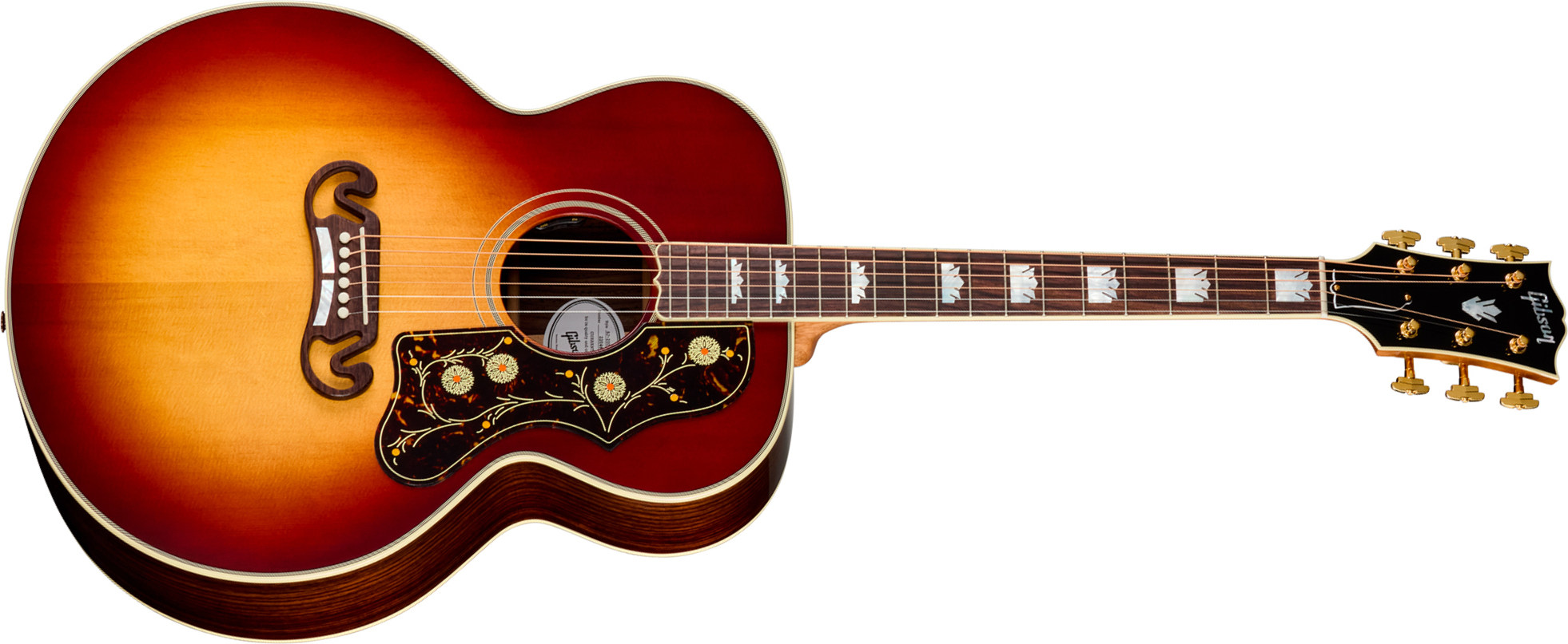 Gibson Sj200 Standard Rosewood (baggs Hifi Dna) Jumbo Epicea Palissandre Rw - Rosewood Burst - Guitarra folk - Main picture