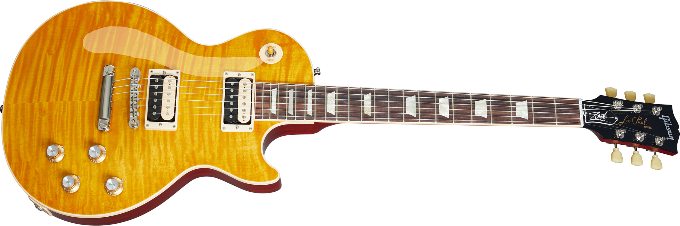 Gibson Slash Les Paul Standard 50's 2020 Original Signature 2h Ht Rw - Appetite Amber - Guitarra eléctrica de corte único. - Main picture
