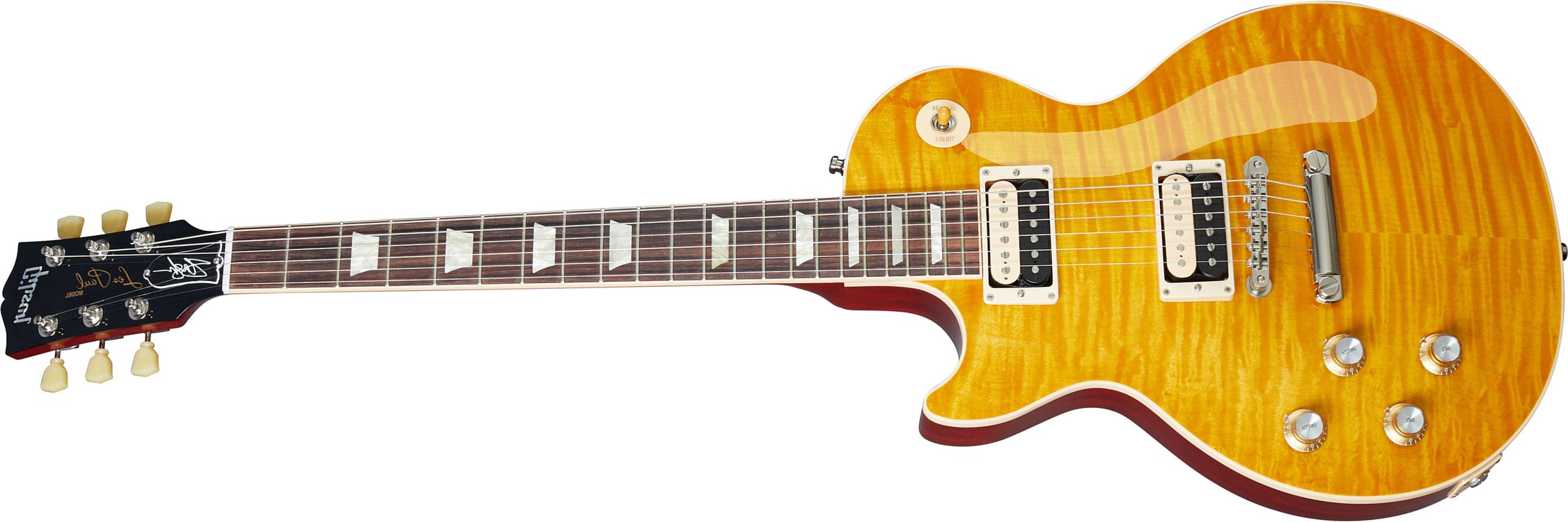 Gibson Slash Les Paul Standard 50's Lh Original 2020 Signature Gaucher 2h Ht Rw - Appetite Amber - Guitarra electrica para zurdos - Main picture