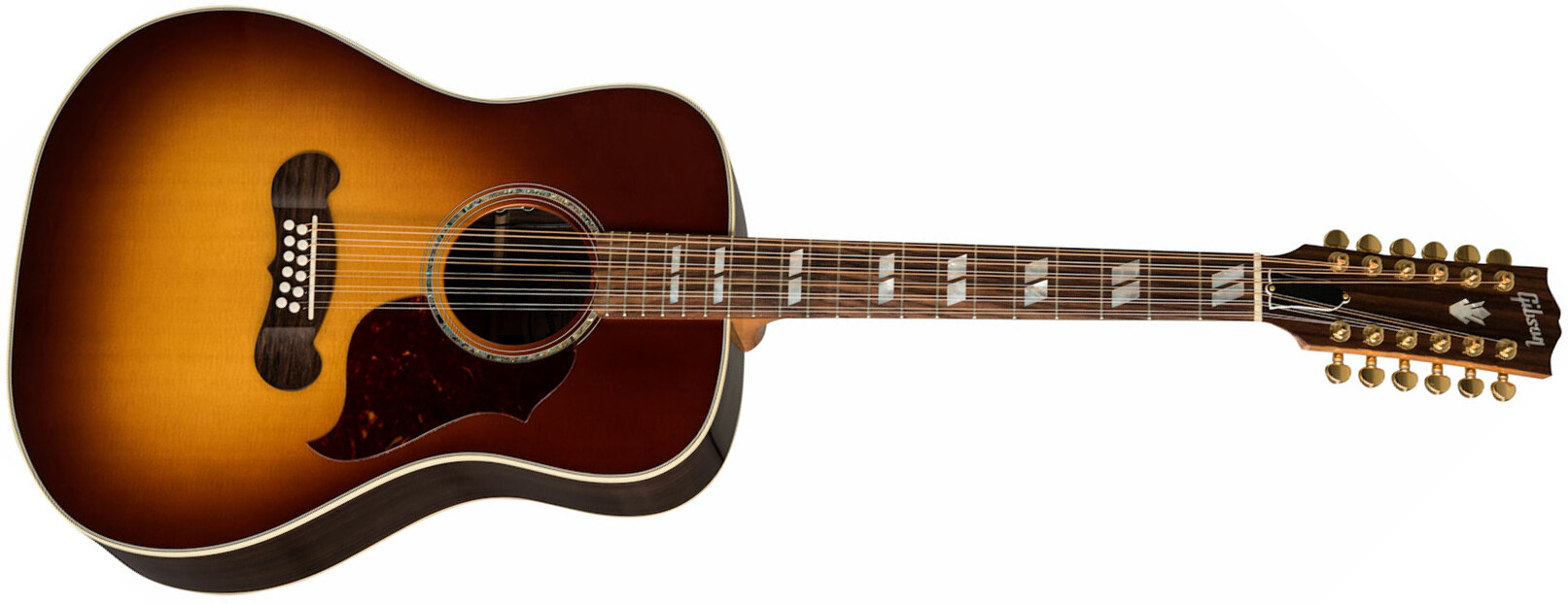 Gibson Songwriter 12-string 2019 Dreadnought 12c Epicea Palissandre Rw - Rosewood Burst - Guitarra electro acustica - Main picture
