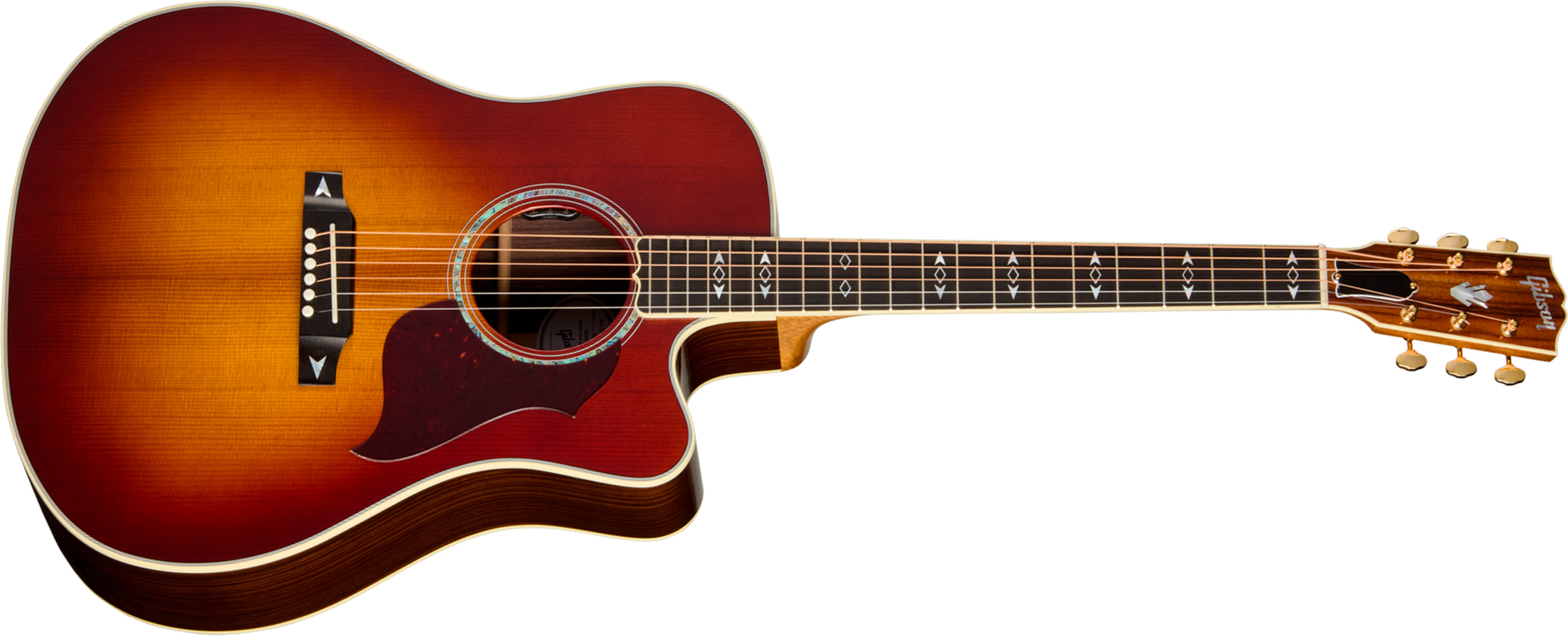 Gibson Songwriter Recording Artist (baggs Hifi Dna) Dreadnought Cw Epicea Palissandre Eb - Rosewood Burst - Guitarra folk - Main picture