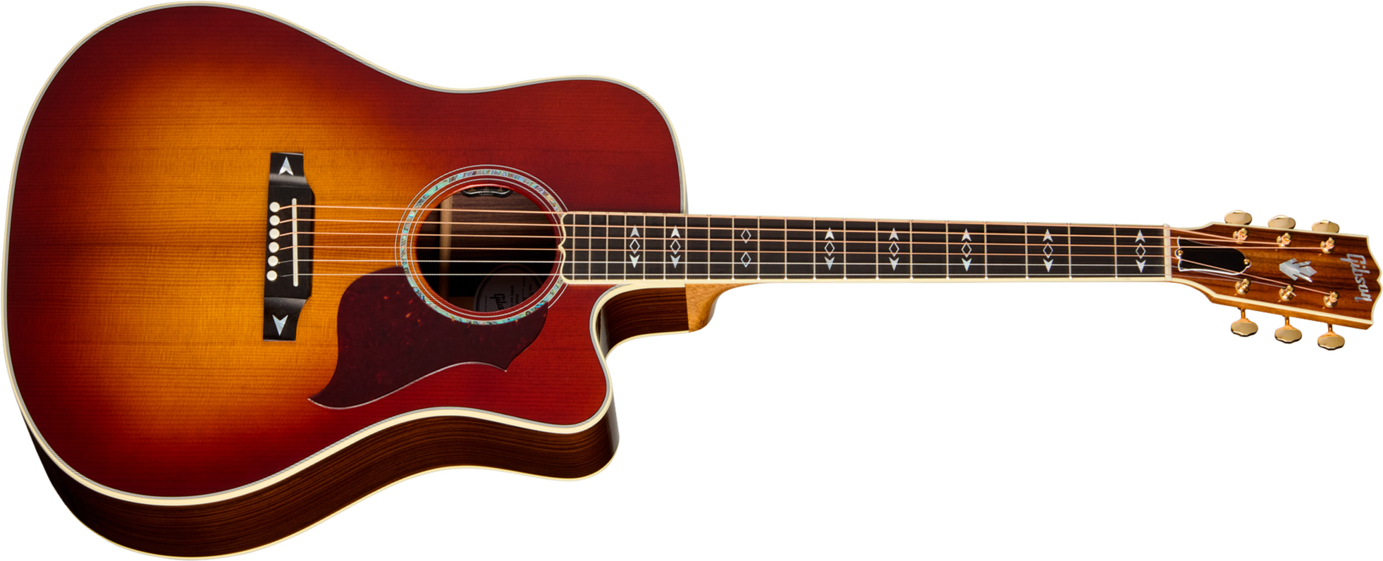 Gibson Songwriter Recording Artist Dreadnought Cw Epicea Palissandre Eb - Rosewood Burst - Guitarra folk - Main picture