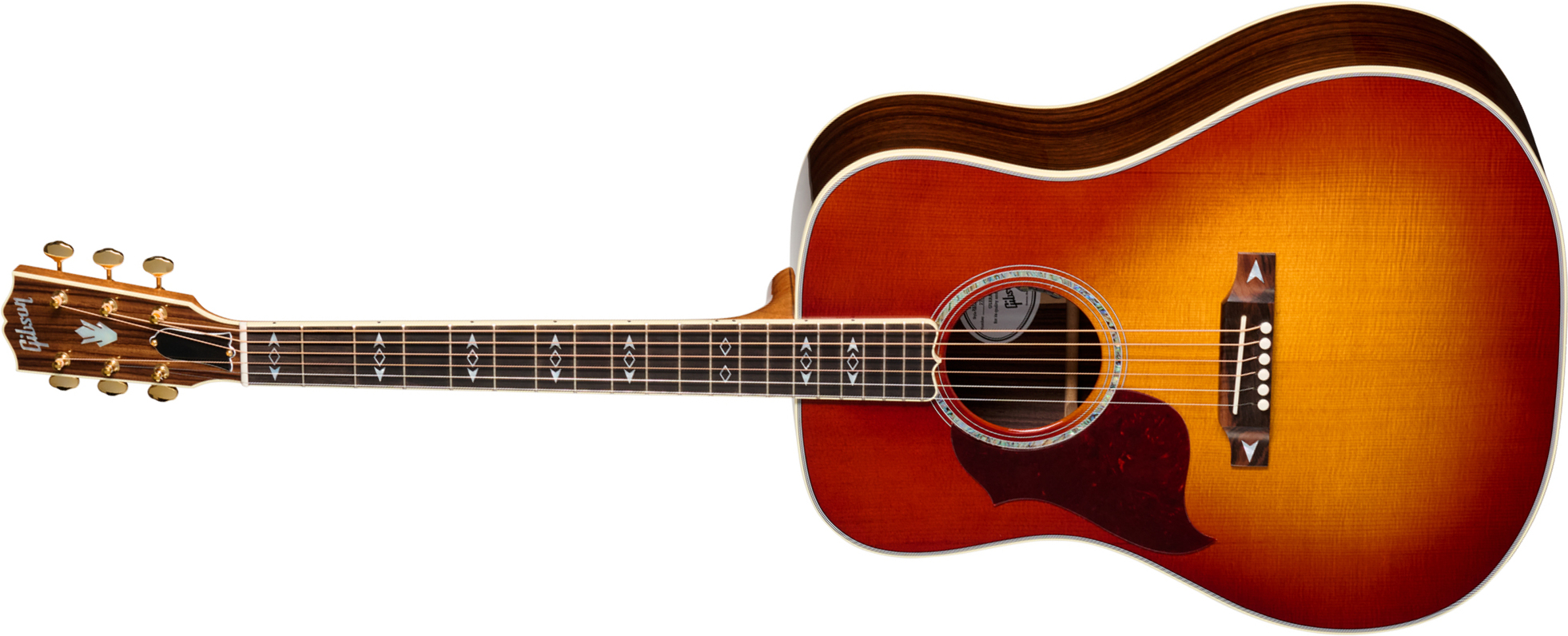 Gibson Songwriter Recording Artist Lh (baggs Hifi Dna) Dreadnought Gaucher Epicea Palissandre Eb - Rosewood Burst - Guitarra folk - Main picture