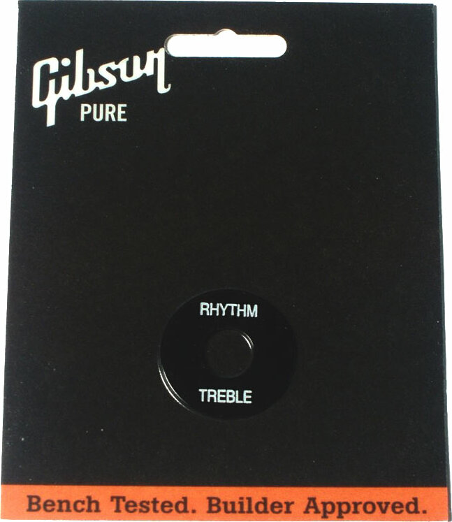 Gibson Switchwasher Black Avec Imprime Blanc - Placa para el marco del selector - Main picture