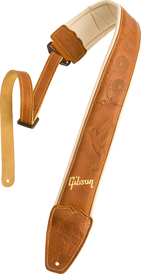 Gibson The Montana Premium Comfort Guitar Strap Cuir - Correa - Main picture