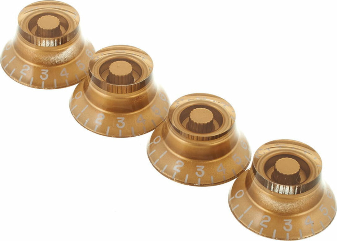 Gibson Top Hat Knobs 4-pack Vintage Gold - Botones - Main picture