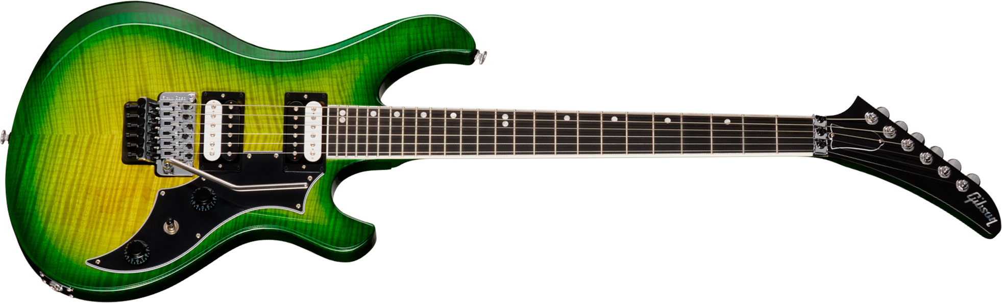 Gibson Victory Floyd Rose Usa 2h Fr Eb - Iguana Burst - Guitarra eléctrica de doble corte - Main picture
