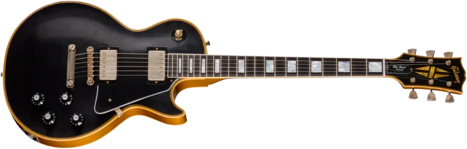 Gibson Custom Shop LE 1968 Les Paul Custom Reissue Ltd - Vos ebony top / antique gold back