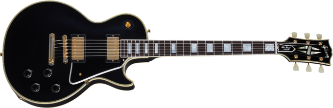 Gibson Custom Shop Murphy Lab 1957 Les Paul Custom 2-Pickup Reissue - Ultra light aged ebony