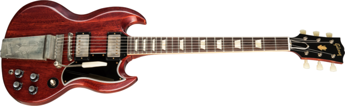 Gibson Custom Shop 1964 SG Standard Reissue W/ Maestro Vibrola - Vos cherry red