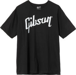 Camiseta Gibson Distressed Logo T Large - Black - L