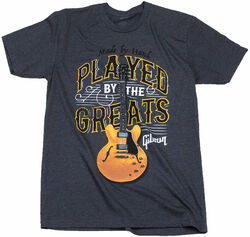 Camiseta Gibson Played By The Greats T Charcoal - XL