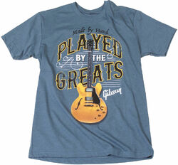 Camiseta Gibson Played By The Greats T Indigo - XL