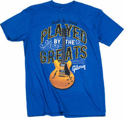 Camiseta Gibson Played By The Greats T Royal Blue - XL