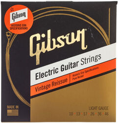 Cuerdas guitarra eléctrica Gibson SEG-HVR10 Electric Guitar 6-String Set Vintage Reissue Pure Nickel 0-46