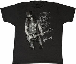 Camiseta Gibson Slash Signature Limited Edition T - XL
