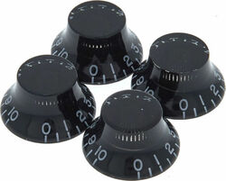 Botones Gibson Top Hat Knobs 4-Pack - Black