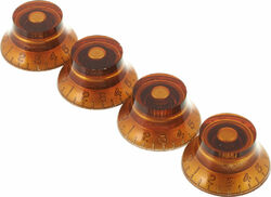 Botones Gibson Top Hat Knobs 4-Pack - Vintage Amber