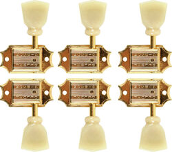 Vintage Pearloid Machine Heads - Gold