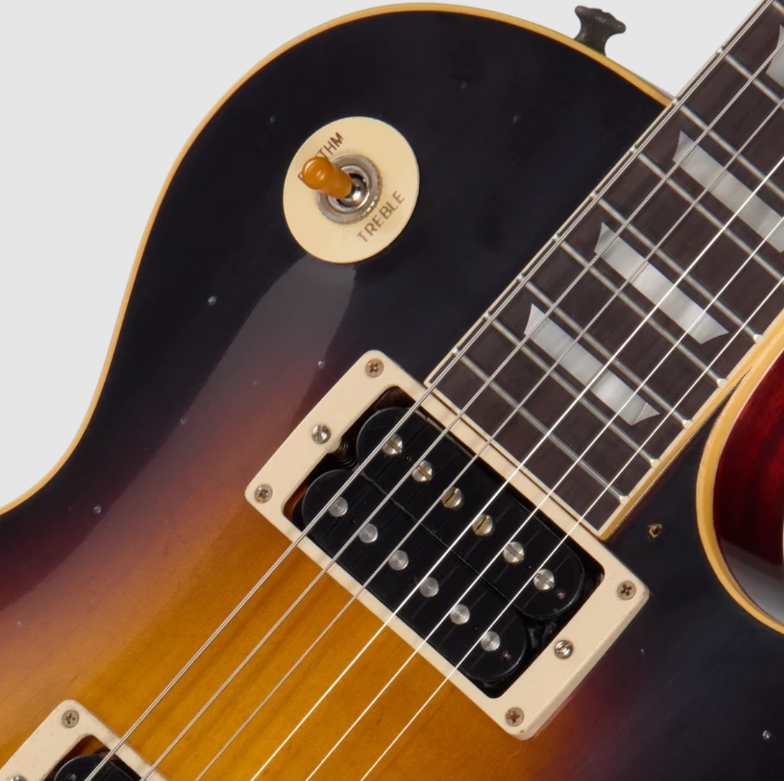 Gibson Custom Les Paul Standard 1958 Light Figured Maple Top Le Ltd 2h Ht Rw - Murphy Lab Heavy Aged Athens Burst - Guitarra eléctrica de corte único.