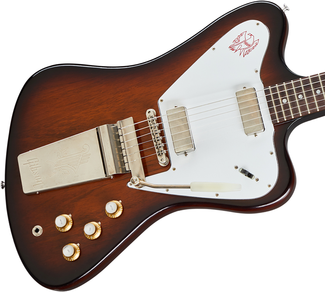 Gibson Custom Shop 1965 Non Reverse Firebird V Vibrola 2mh Trem Rw - Vos Vintage Sunburst - Guitarra electrica retro rock - Variation 3