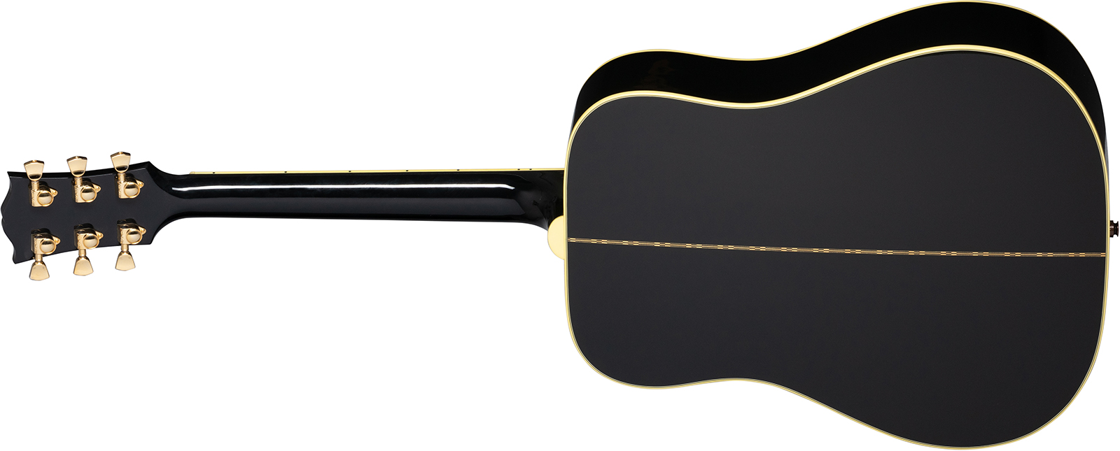 Gibson Custom Shop Artist Elvis Presley Dove Signature Dreadnought Epicea Erable Rw - Ebony - Guitarra electro acustica - Variation 1