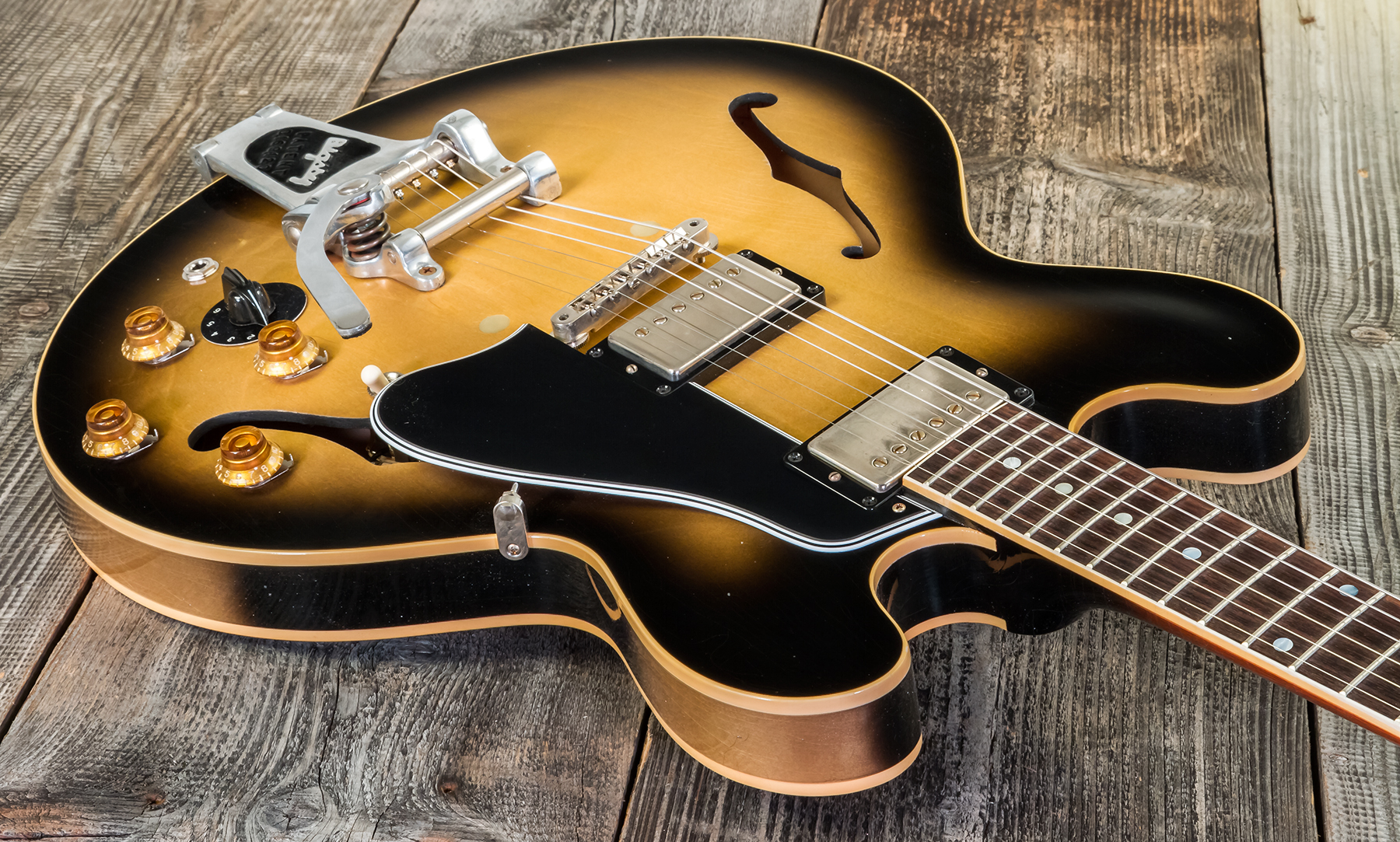Gibson Custom Shop Bb King Es-335 Live At The Regal 2h Trem Bigsby Rw #bbregal90 - Murphy Lab Aged Argentine Grey - Guitarra eléctrica de autor - Vari