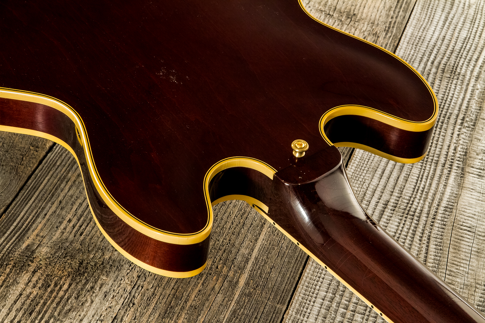 Gibson Custom Shop Bb King Es355 1974 Rumble In The Jungle 2h Trem Eb #bbes33505 - Murphy Lab Light Aged Walnut - Guitarra eléctrica semi caja - Varia