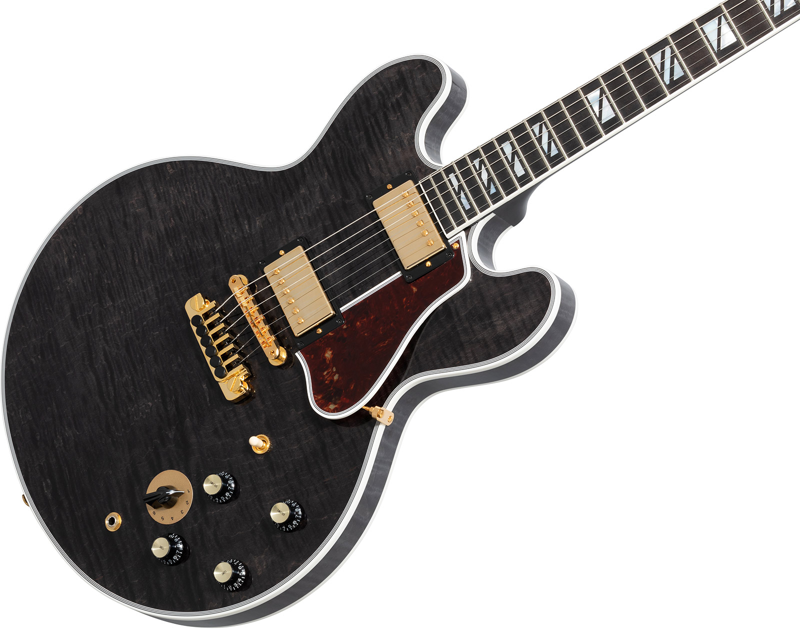 Gibson Custom Shop Bb King Lucille Legacy 2h Ht Eb - Transparent Ebony - Guitarra eléctrica semi caja - Variation 3