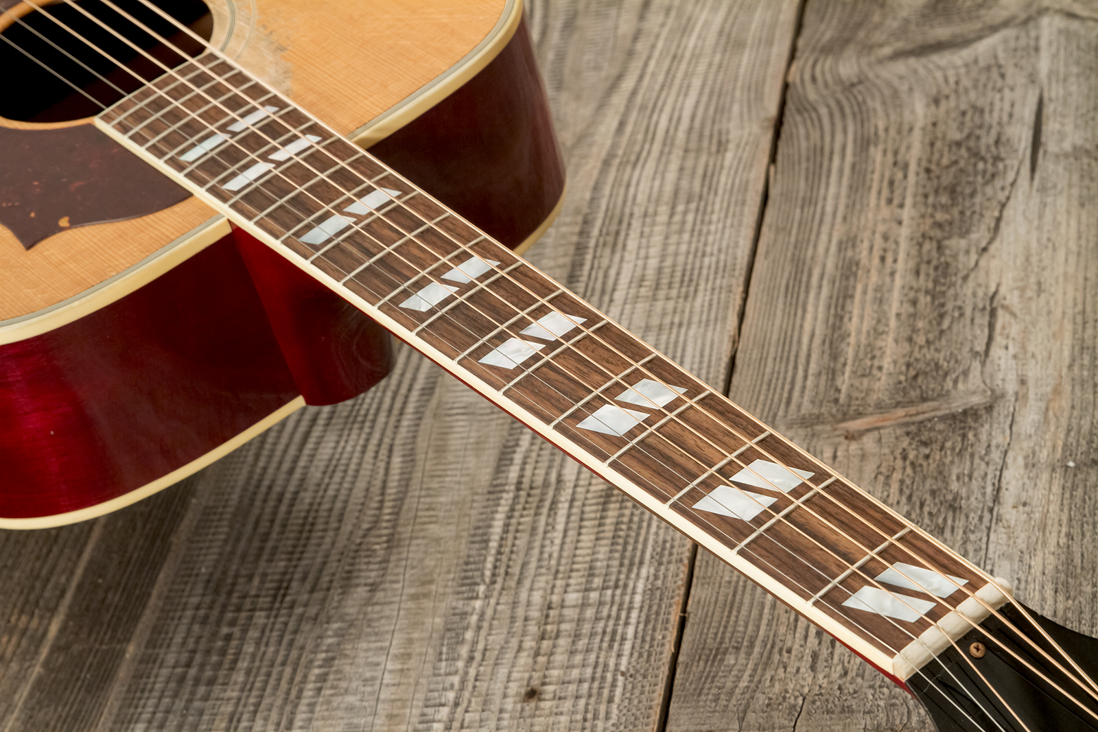 Gibson Custom Shop Country Western 1963 Dreadnought Epicea Acajou Rw - Murphy Lab Heavy Aged Smoked Natural - Guitarra folk - Variation 9