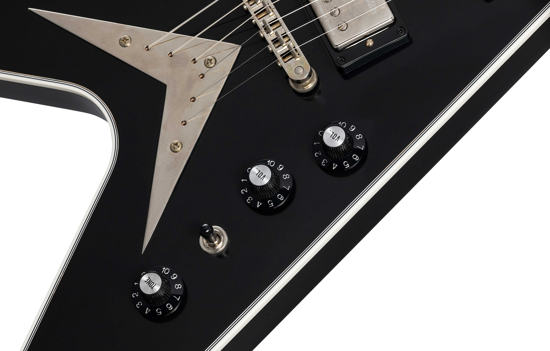 Gibson Custom Shop Dave Mustaine Flying V Exp Ltd Signature 2h Ht Eb - Vos Ebony - Guitarra electrica metalica - Variation 4