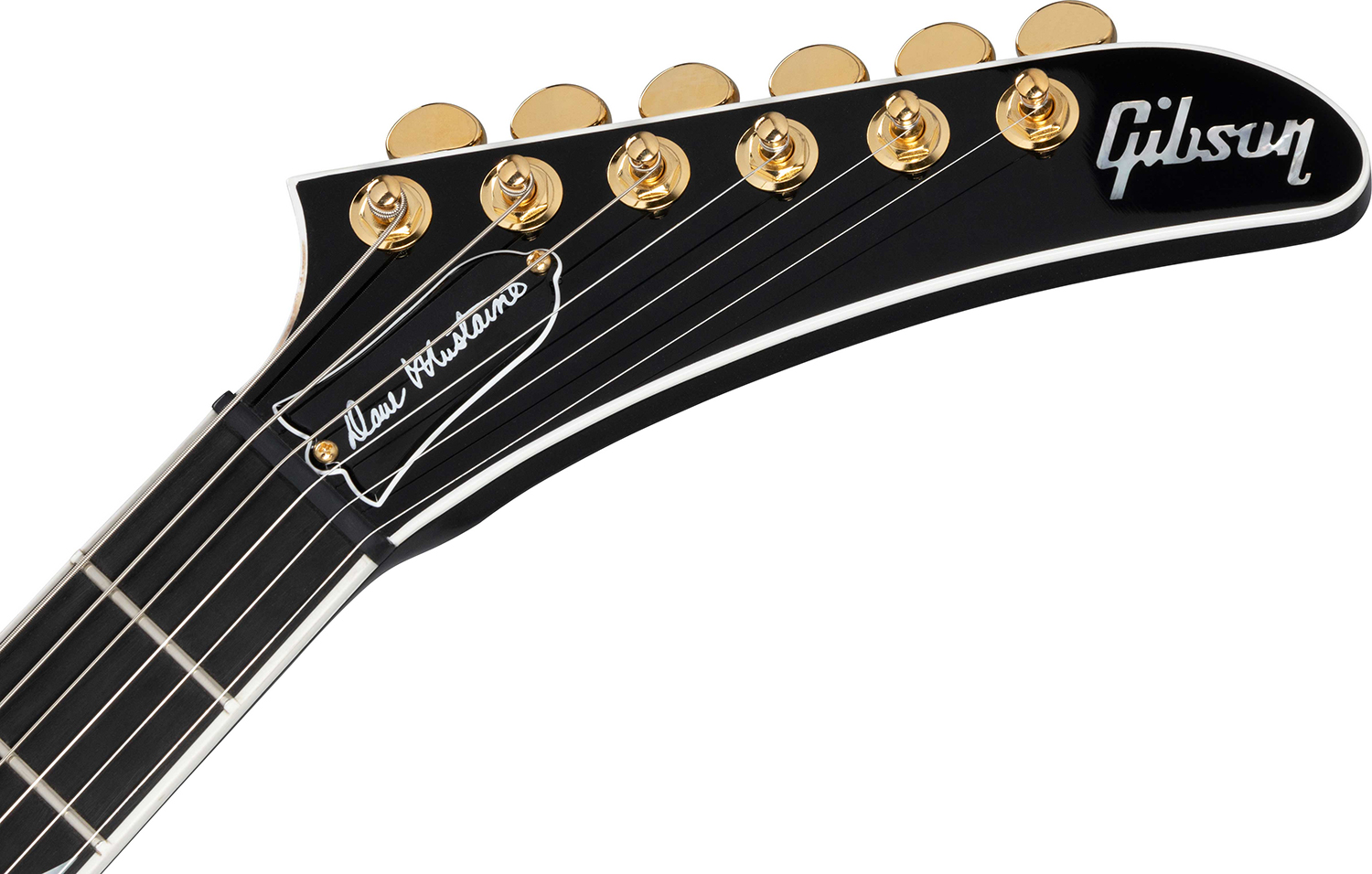 Gibson Custom Shop Dave Mustaine Flying V Exp Ltd Signature 2h Ht Eb - Red Amber Burst - Guitarra electrica metalica - Variation 5