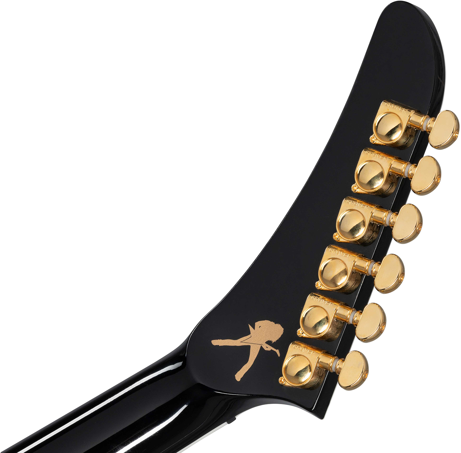 Gibson Custom Shop Dave Mustaine Flying V Exp Ltd Signature 2h Ht Eb - Red Amber Burst - Guitarra electrica metalica - Variation 6