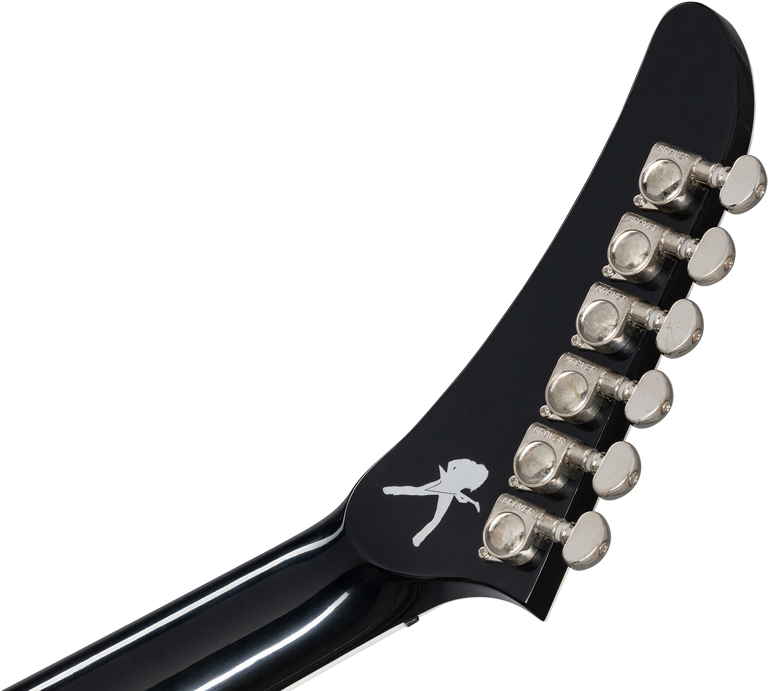 Gibson Custom Shop Dave Mustaine Flying V Exp Ltd Signature 2h Ht Eb - Vos Ebony - Guitarra electrica metalica - Variation 6